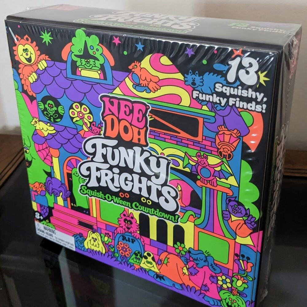 SCHYLLING NIB NeeDoh Funky Frights Squish-O-Ween Countdown Set 13 HALLOWEEN